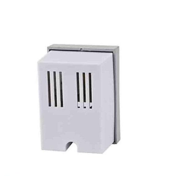 Timbre zumbador 110-230V, fácil instalación, sonido fuerte; ideal para avisar en hogares o negocios.