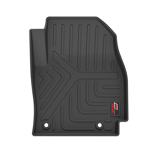 Image of GFX Rubber Car Floor Mat with Trunk mat (After-Market) Premium Life Long Foot Compatible with KIA Carens 2022 Onwards Black