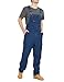 Ubon Denim Bib Overalls for Men Relaxed Fit Work Jeans Workwear, Indigo Rigid, 40W x 30L