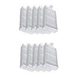  Piezas de aspiradora 10pcs aspiradora HEPA Filtros Fit for Chuwi ILIFE X5 / v3 / v3 + / v5 / v 5s aptos for Ecovacs CR130 / CR120 / X500 / X580 / KK8 / CEN540 / CEN250 / ML009 Vacuumas y cuidado del p
