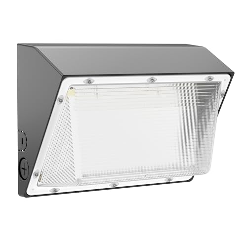 DEMILARE LED Wall Pack Light 120W 18,000LM, Dusk-to-Dawn Photocell, IP65 Waterproof Outdoor Security...