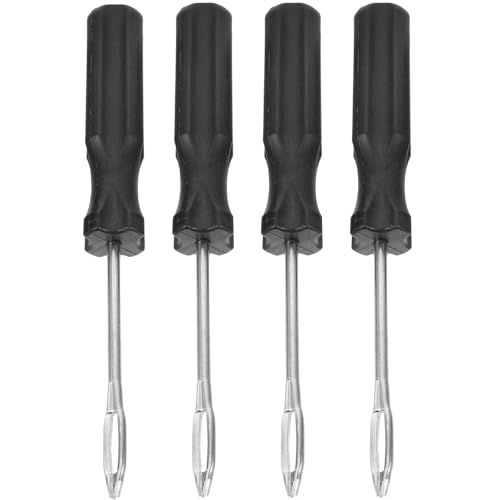 MAGICLULU 4 Piezas Herramienta para Tapones de Neumáticos Metálica, Kit Reparación Pinchazos Coche y Motocicleta, Tamaño Compacto Portátil para Emergencias en Carretera