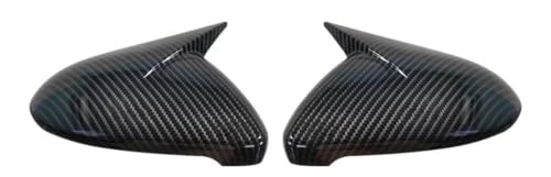 Coques de rétroviseurs pour Golf 7 MK7 GTI R GTE GTD motif carbone 14-19