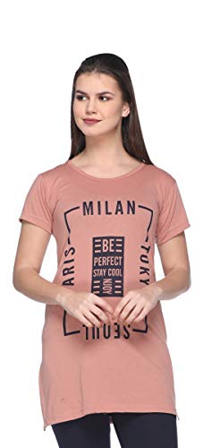 Image of IN Love Women Casual Tshirts (English Brown)(3XL)