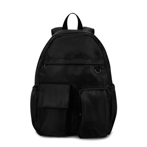 Duryarhall Women's Water-resistant Daypack Backpack, 15.6 Inch Laptop Compartment & Anti-Theft Pocket, Adjustable Padded Straps for Commuting, Travel, Work, College, Black - image 1