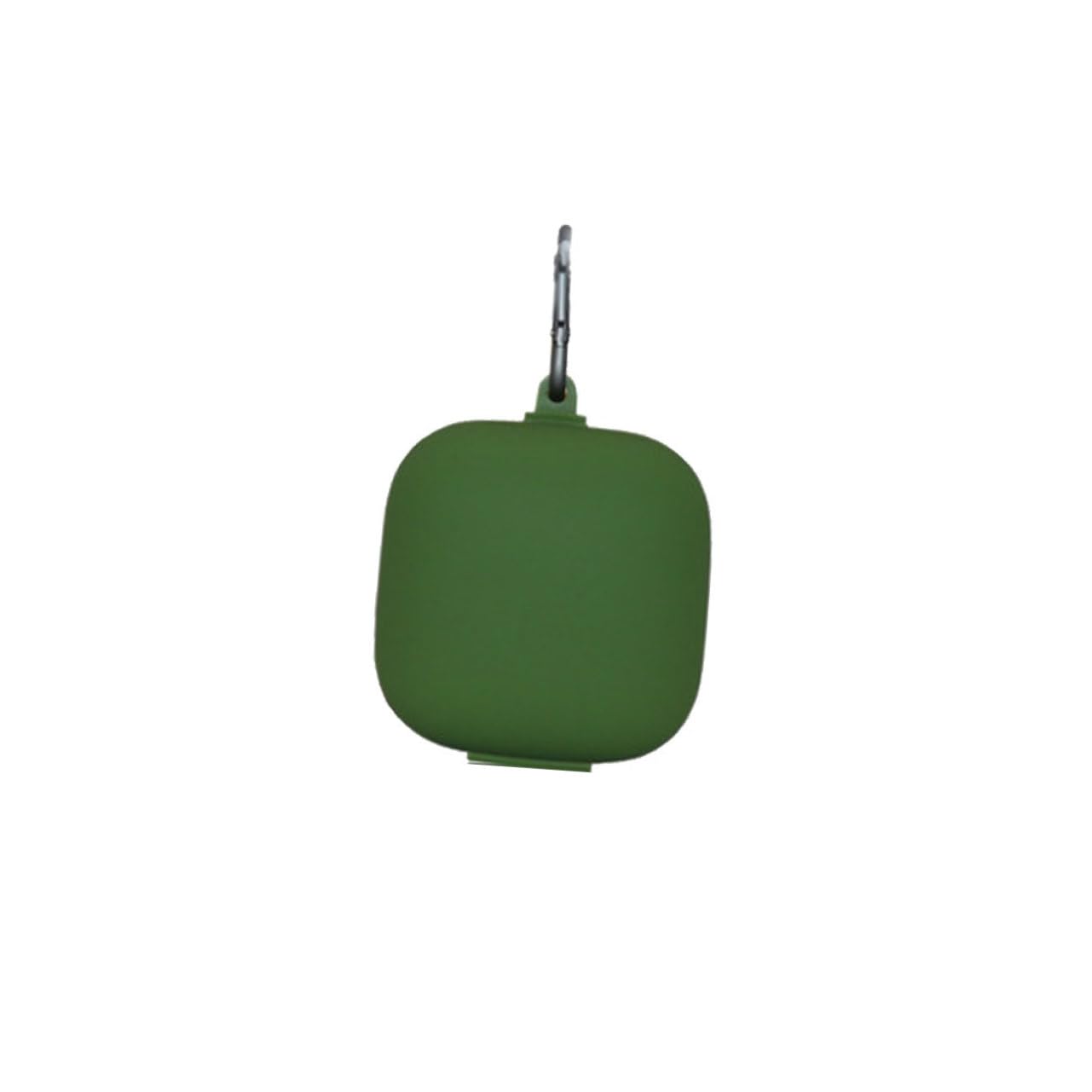 DOITOOL Estuche De Silicona para Auriculares (3 Unidades) Diseño De Hebilla Metálica Color Verde