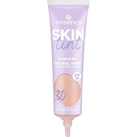 essence SKIN tint, Make-up, Nr. 30, Nude, feuchtigkeitsspendend, natürlich, vegan, ölfrei, UVA- und UVB-Filter + SPF 30, ohne Parfüm, 1er Pack (30ml)