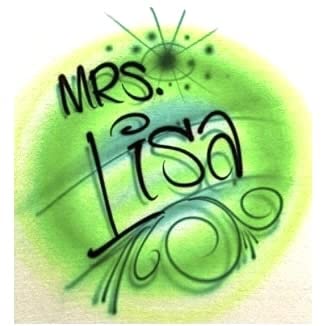 Airbrush Green Swirls, Name Design T Shirt