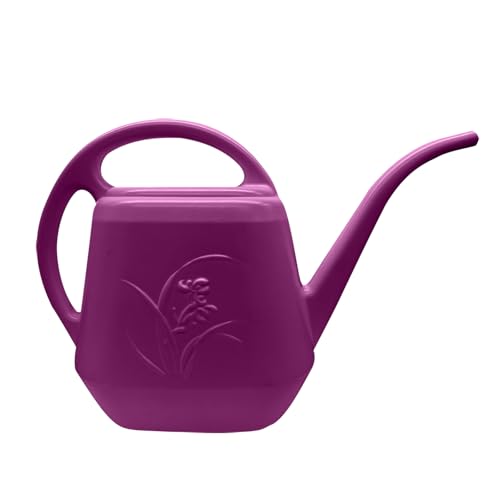 Image of Plastic Watering Can - 1 /2 Gallon - Rose Red