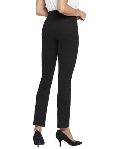 NYDJ Sheri Slim in Black Black 8 302