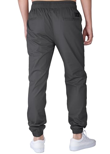 ITALYMORN Khaki Chino Joggers for Men Elastic Ankle and Waist Summer Casual Pants with Pockets2