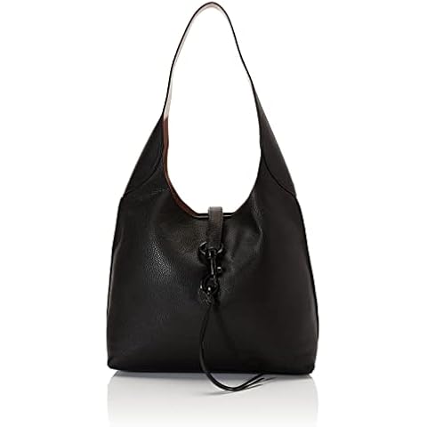 Rebecca Minkoff Women's Megan Hobo, Black, Medium Cover