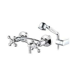 Ibergrif Lucca Retro Doppelhebel Duscharmatur Set