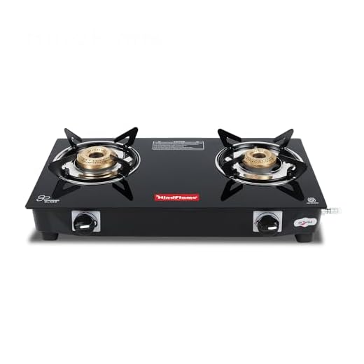 Hindflame 2 Burner Pixel Black Toughened Glass LPG Cooktop, Manual Ignition Gas Stove with 1 Year Warranty (ISI Approved)