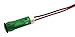 APEM QS83XXG12 LED Panel Mount Indicator, Snap-in, Green, 8 mm, 12 VDC, 20 mA, 20 mcd, Not Rated (50 pieces)