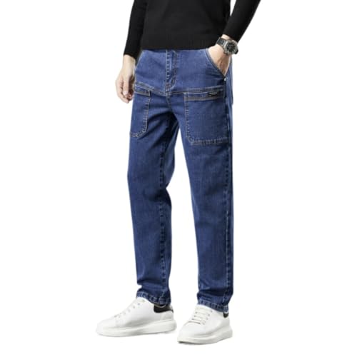 Mecutie Jeans, Men's Work Jeans, Men's High Stretch Multi-Pocket Durable Work Jeans, Men's Motorcycle Jeans