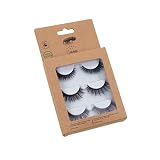 Lashes By Lizzy False Eyelashes by Lizzy Vegan Korean PBT Fiber, Handmade Eyelashes 3 pairs pack, Na
