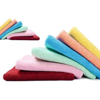 shelter Handkerchiefs soft towel cotton fabric multicolored hankies for Girls/Women/Baby (set of 12)-picture-4