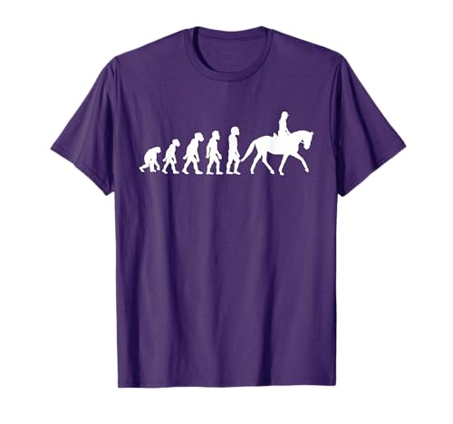 Funny Human Dressage Evolution Horseback Riding Equestrian T-Shirt