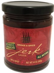 Smoke & Spice All Natural Authentic Hot Jamaican Jerk Sauce, Case of 12, 10 oz. Each
