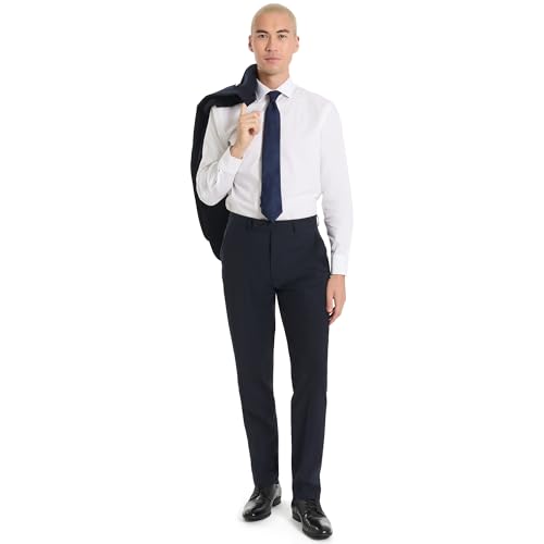 Calvin Klein Slim Fit Suit Separate Pants, Navy, 38W x 32L