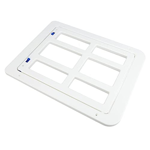 Cat Screen Door, Cat Door Cat Door For Window Small Dogs Cats Automatic Closure Gate with Screws Nut Entrance Screen Cat Door For Sliding Door Flap Lockable Door Insert For Pet