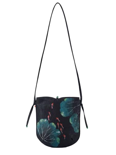 Sac bandoulière Xiangyunsha HangErFeng en soie texturée pour femme