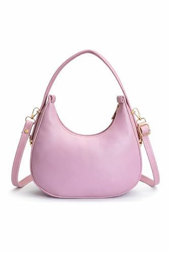 Image of Women's Shoulder & Sling Bag with Zipper Closure, Detachable Long Strap, Spacious Single Compartment Handbag for Daily & Office Use | Trendy Design