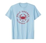 Gulf Shores Alabama Vintage Blue Crab Vacation Souvenir T-Shirt