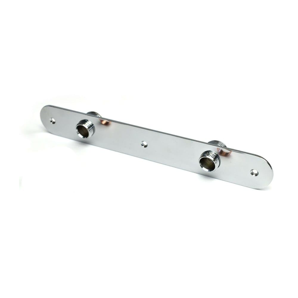 Sleek Chrome Shower Wall Plate, Premium Brass Valve Cover Plate with Modern Chrome Finish