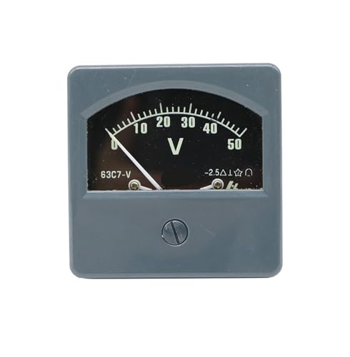 Voltmètre CC marin analogique 63C7-50V cadran 80x80mm appareil de mesure tension bateau 100V