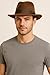 Loxdonz Adult Brown Fedora Hat - Cosplay Halloween Panama Hats Costume Accessory (One Size, Brown)