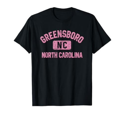 Greensboro NC Gym Pink Print T-Shirt