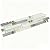 Hominter Tile Sample 3 x 12 Inches: Glass Mixed Stainless Steel, Iridescent White Crystal Kitchen Backsplash, Shiny Silver Metal Bathroom Tiles (3" x 12" Sample)