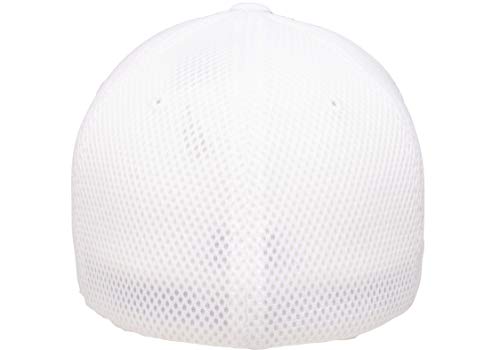 Flexfit 6533 Ultrafibre & Airmesh Fitted Cap, Set Of White / Maroon Sets - Small/Medium #TOP2