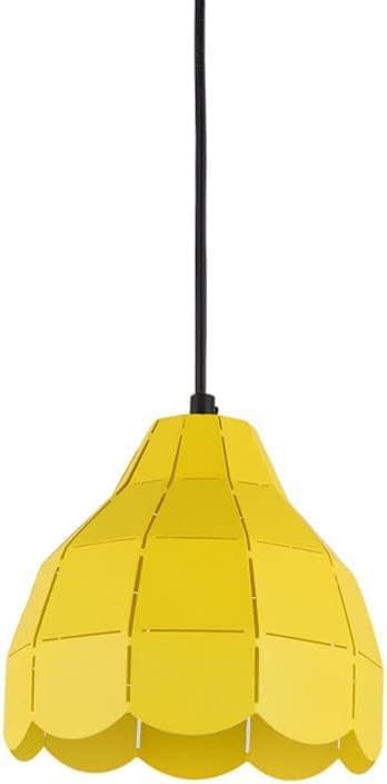 Suspension moderne géométrique jaune et éclairage de plafond pour salon