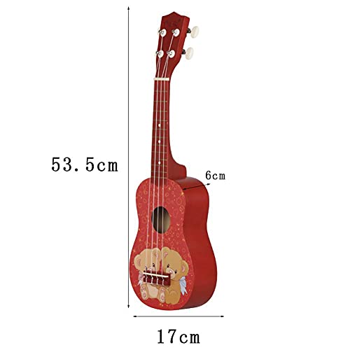 Ukulele Cute Bear Pattern Basswood Mini Guitar 4 Strings Musical Instruments with Bag Strap String Capo - Les Beatles, Paul McCartney, John Lennon, RIngo Starr, George Harrison Ukulele Cute Bear Pattern Basswood Mini Guitar 4 Strings Musical Instruments with Bag Strap String Capo – Image 3