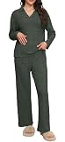 GRECERELLE Pijamas de mujer para señoras, pantalones de
