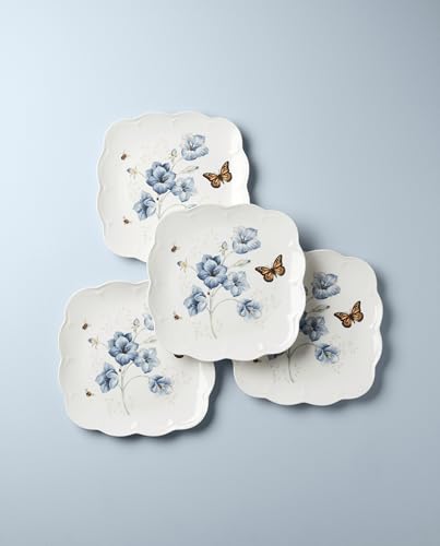 Image of Lenox 894309 Butterfly Meadow Square 4-Piece Dinner Plates