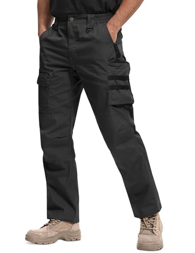 MOURCE Tactical Pants for Men Ripstop - Waterproof Lightweight EDC Cargo Work Pants for Men with 7 Pockets, Outdoor Apparel