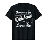 Someone In Oklahoma Loves Me State Silhouette T-Shirt
