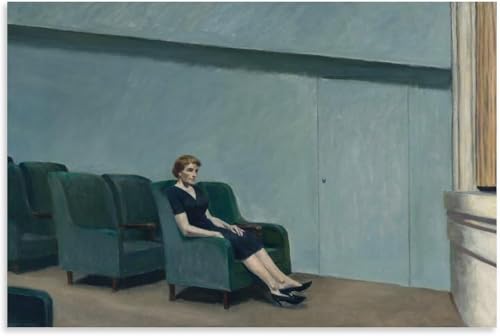 Edward Hopper Impressions affiche rétro peinture sur toile Entracte 60x80