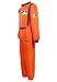 frawirshau Astronaut Costume Adult Role Play Cosplay Costumes Spaceman Flight Jumpsuit Space Suit for Men Orange M