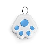 New Mini GPS Tracking Locator, Small Portable Bluetooth Intelligent Anti-Lost Device for Luggages/Kid/Pet/Cat/Dog, Dog Paw Design Waterproof Bluetooth Alarms Device (light blue)