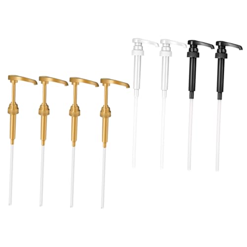 NAMOARLY 8pcs Hand Pressure Syrup Pump for Syrup Bottles Dispenser Bottle Pump Head