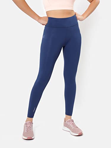 Image of CULT Women's Solid Polyester 4-Way Stretch, AbsoluteFit Training Tights, Moisture-Wicking, Leggings for Sports, Gym, Active Wear