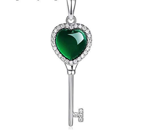 Collier en jade vert naturel pour femme avec pendentif délicat et breloque élégante