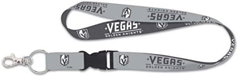 WinCraft NHL Las Vegas Golden Knights Premium Lanyard Charcoal Edition image 2