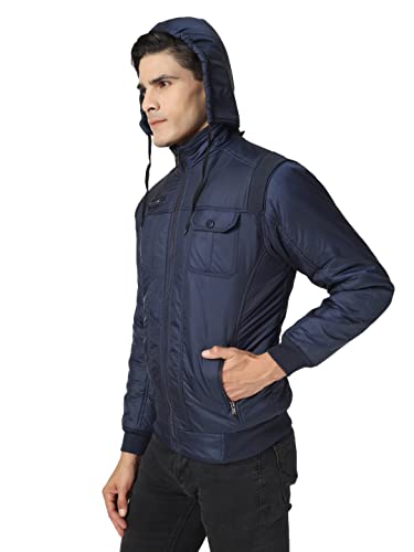 Image of Men's Full Sleeve Solid Jacket Jerkin Varsity