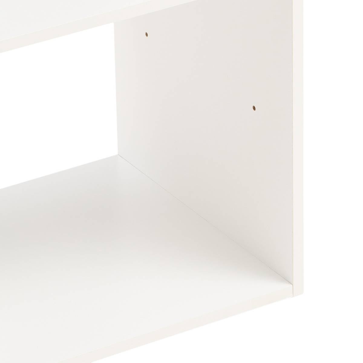 5 five simply smart 5five - Estantería Mix'n Modul de 6 Compartimentos - Efecto Madera Blanca - Almacenamiento práctico y práctico - An. 67,5 x Pr. 32 x Al. 100,5 cm - Salón, Oficina, Dormitorio